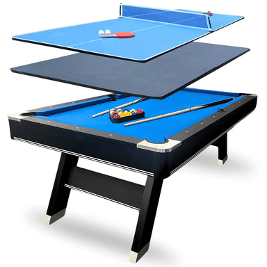 Freetime Fun Sports 7' Pool Table with Top-Billiard Tables-Freetime Fun-Game Room Shop