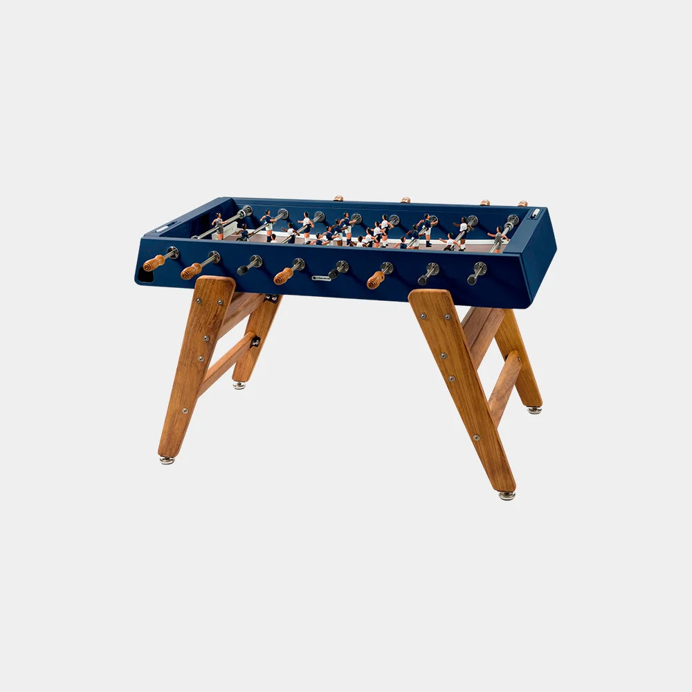 RS Barcelona RS3 Wood Foosball Table-Foosball Table-RS Barcelona-Steel Blue (MTO)-Game Room Shop