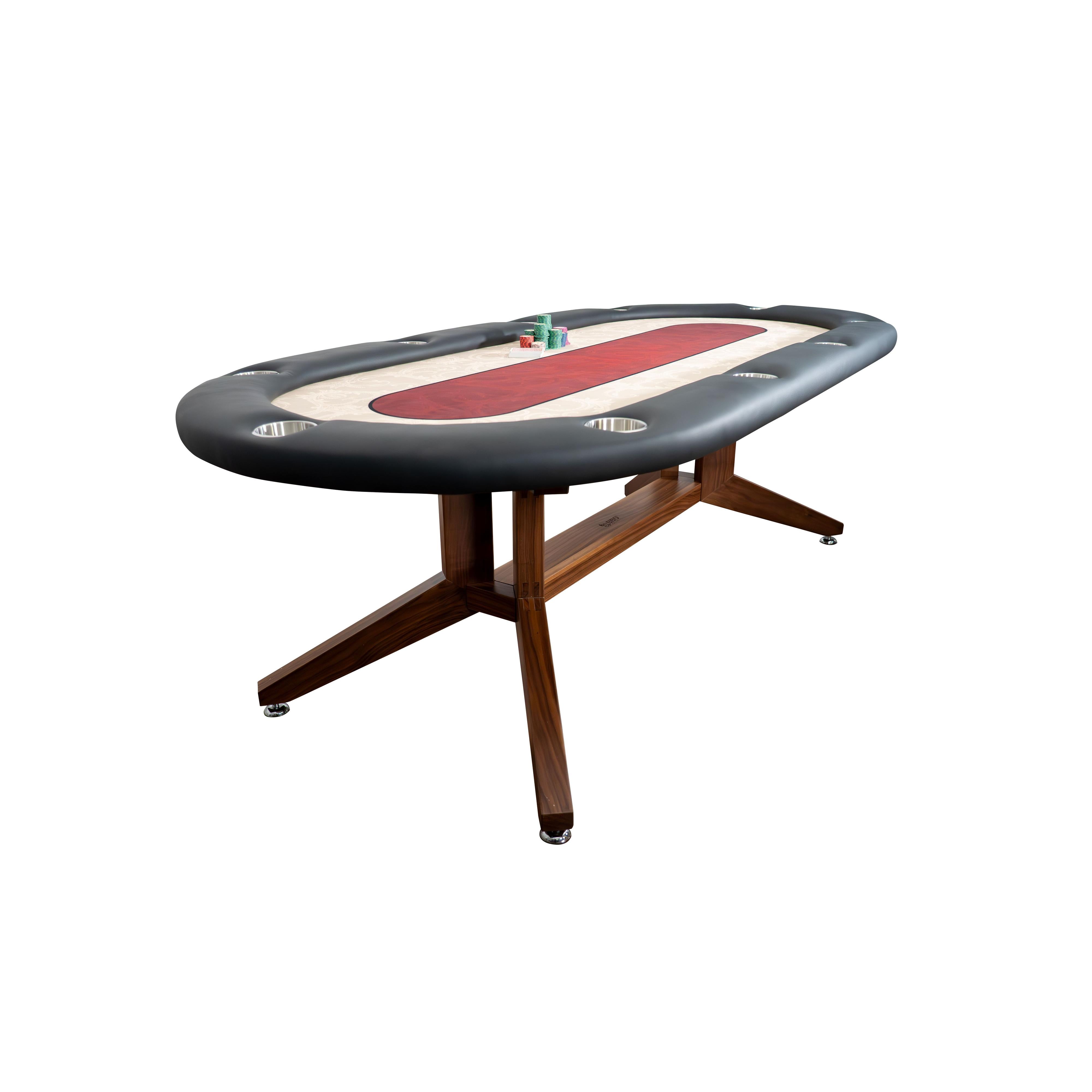 BBO Poker Tables The Stratton Poker Table-Poker & Game Tables-BBO Poker Tables-Black Walnut-No Thank You-Game Room Shop