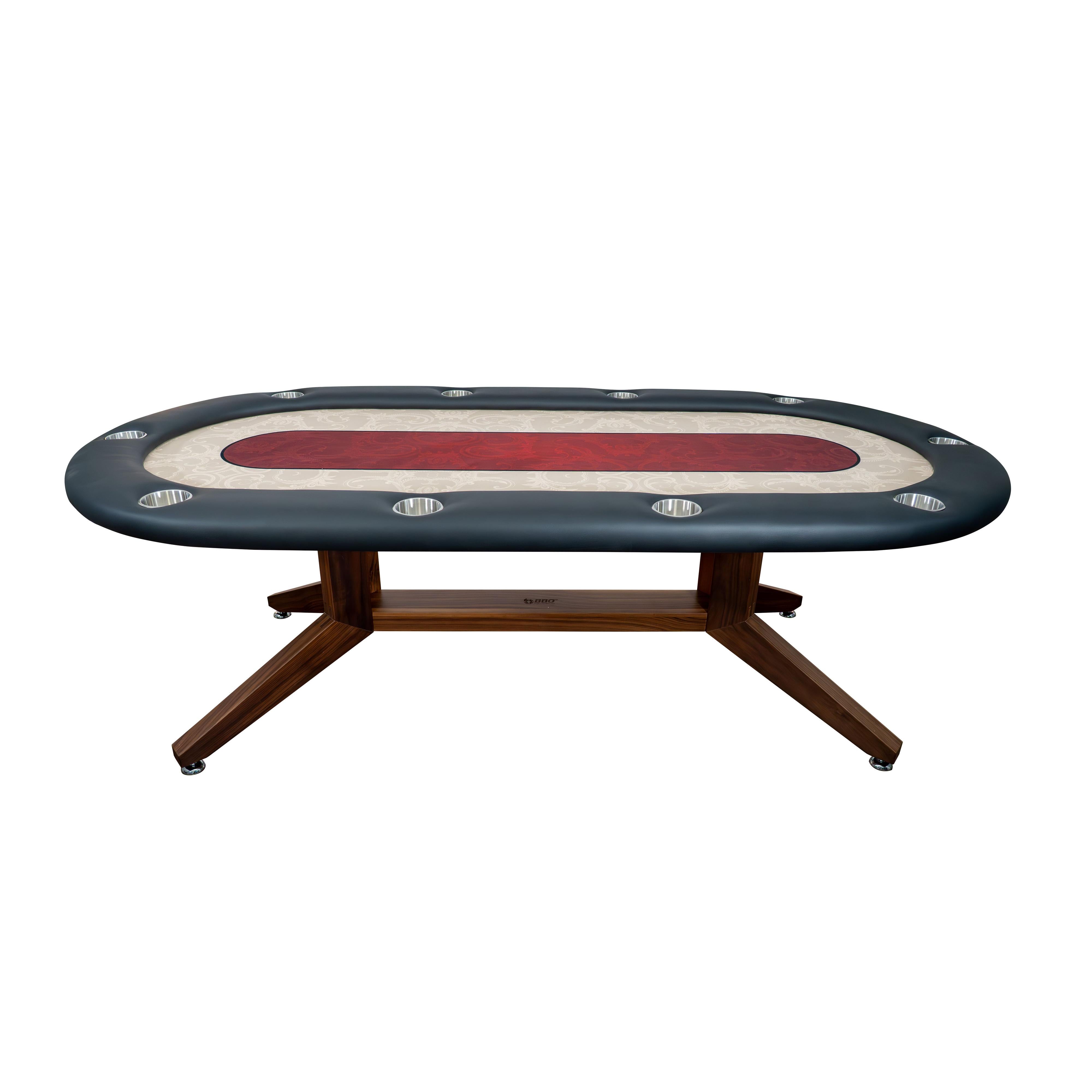BBO Poker Tables The Stratton Poker Table-Poker & Game Tables-BBO Poker Tables-Black Walnut-No Thank You-Game Room Shop