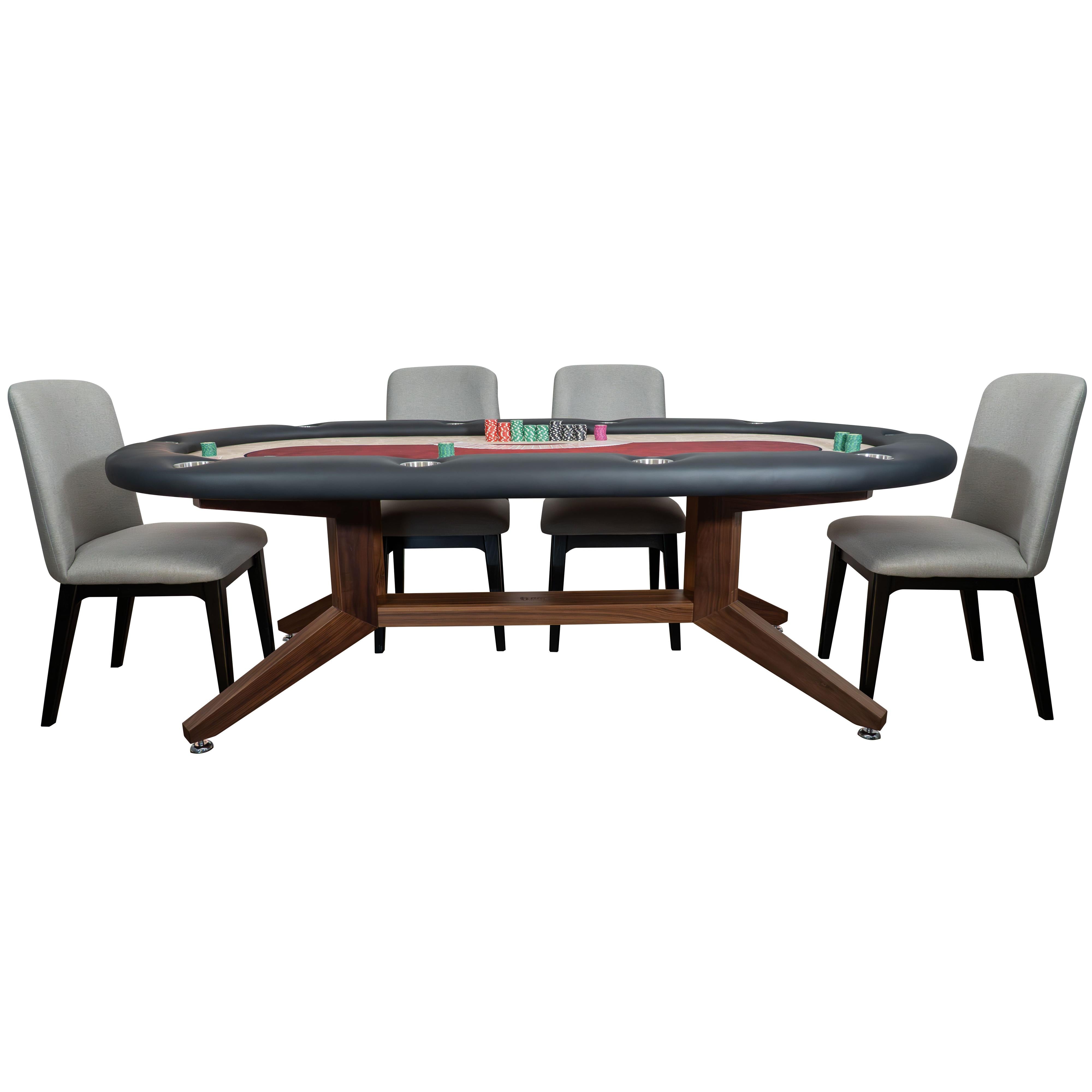 BBO Poker Tables The Stratton Poker Table-Poker & Game Tables-BBO Poker Tables-Black Walnut-No Thank You-Game Room Shop