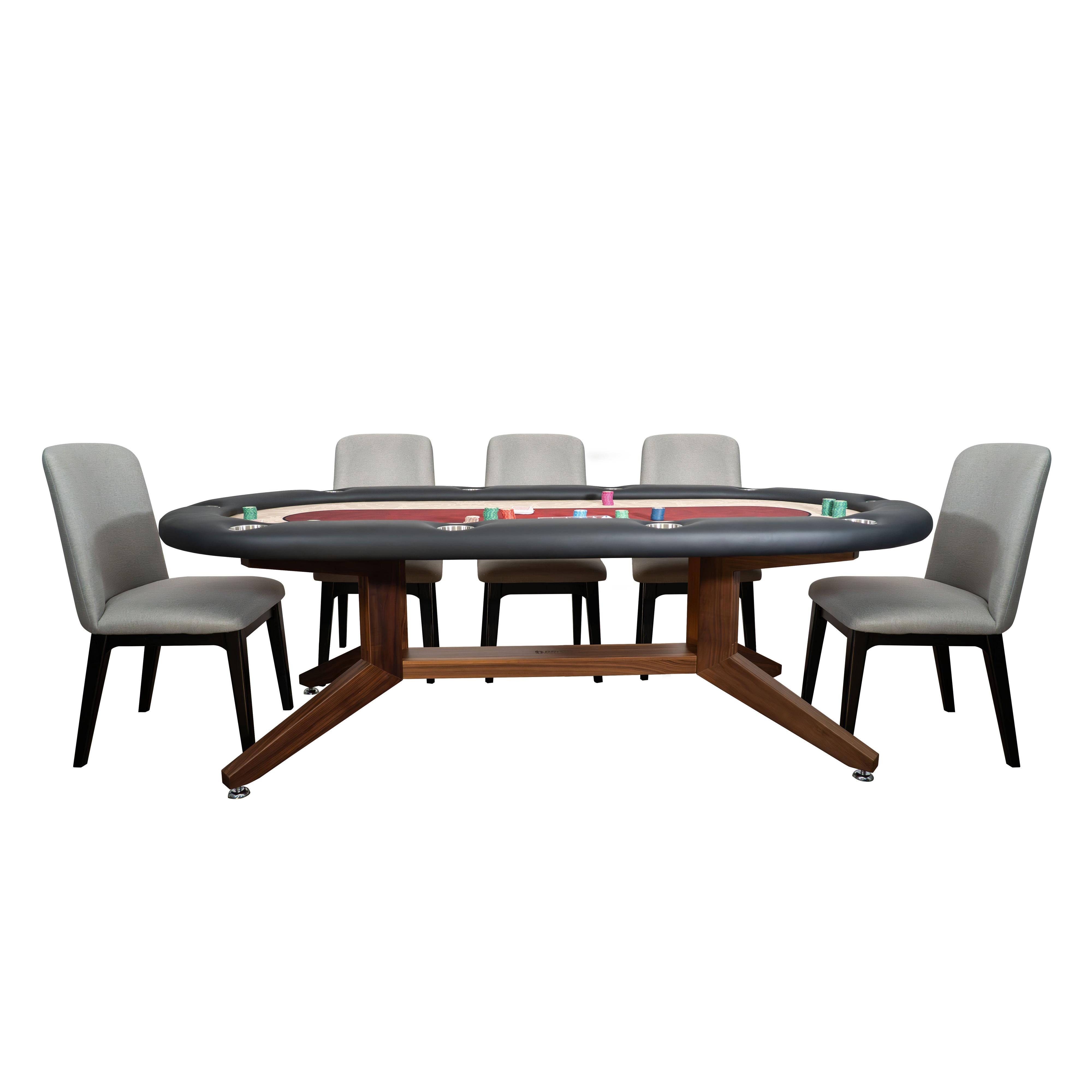 BBO Poker Tables The Stratton Poker Table-Poker & Game Tables-BBO Poker Tables-Black Walnut-No Thank You-Game Room Shop