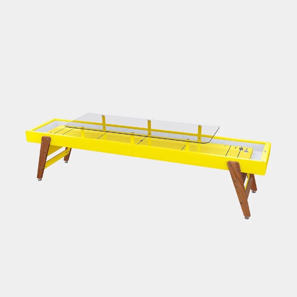 RS Barcelona Track Dining Shuffleboard Table-Shuffleboards-RS Barcelona-9ft Length-Sulfur Yellow (MTO)-Game Room Shop