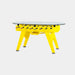 RS Barcelona RS2 Dining Foosball Table-Foosball Table-RS Barcelona-Oval-Iron (Good for Indoor Use)-Sulfur Yellow (MTO)-Game Room Shop