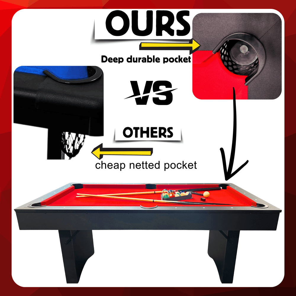 Freetime Fun The Ashford 6' Portable Folding Pool Table-Billiard Tables-Freetime Fun-Game Room Shop