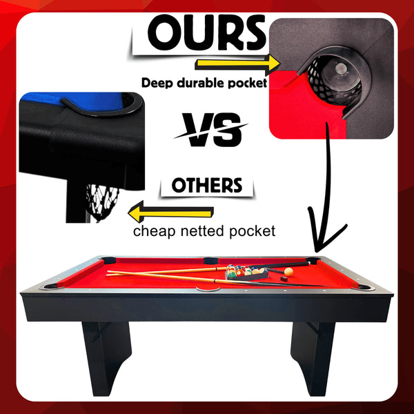 Freetime Fun The Ashford 6' Portable Folding Pool Table-Billiard Tables-Freetime Fun-Game Room Shop