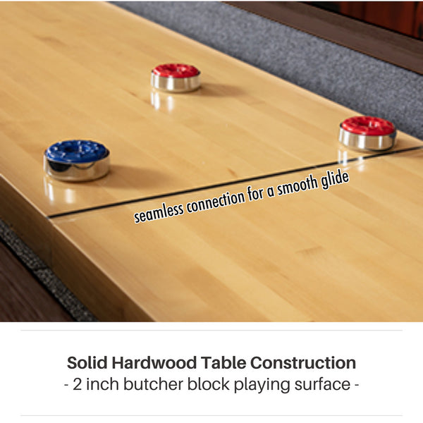 Freetime Fun The Rockford Upstairs/Downstairs Shuffleboard Table-Shuffleboards-Freetime Fun-No Thank You-Rustic Oak-Game Room Shop