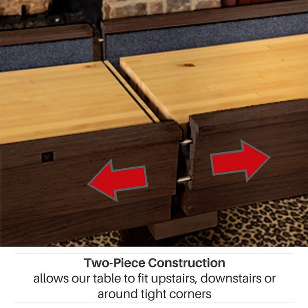 Freetime Fun The Rockford Upstairs/Downstairs Shuffleboard Table-Shuffleboards-Freetime Fun-No Thank You-Rustic Oak-Game Room Shop
