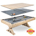Freetime Fun The Rockford 7' Multi-Game Table-Multi-Game Tables-Freetime Fun-Table Only-Rustic Oak with Grey Felt-Game Room Shop