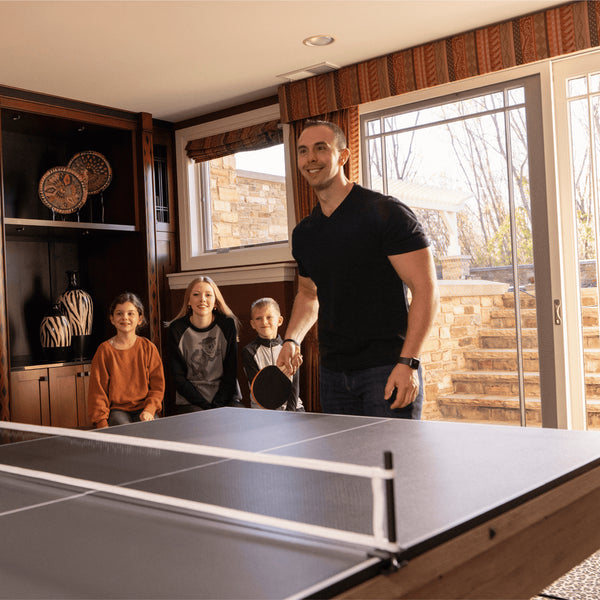 Freetime Fun The Rockford 7' Multi-Game Table-Multi-Game Tables-Freetime Fun-Table Only-Rustic Oak with Blue Felt-Game Room Shop