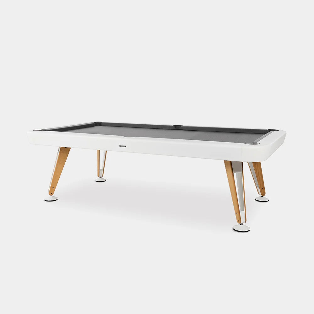 RS Barcelona Outdoor Diagonal Pool Table-Billiard Tables-RS Barcelona-6ft Length-Traffic White-Game Room Shop