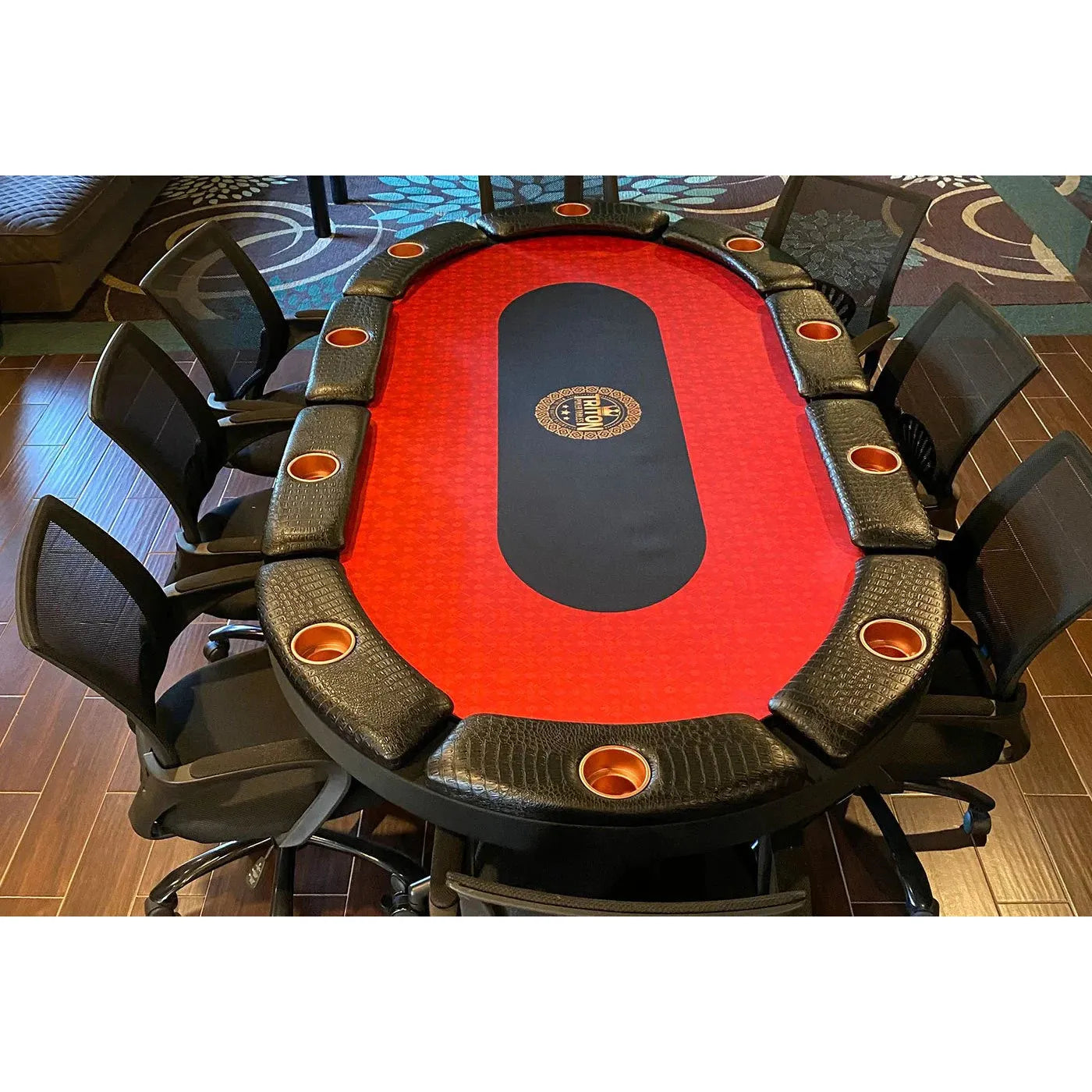 Triton 90" Premium 10 Player Folding Poker Table-Poker & Game Tables-Triton Poker Tables-Game Room Shop