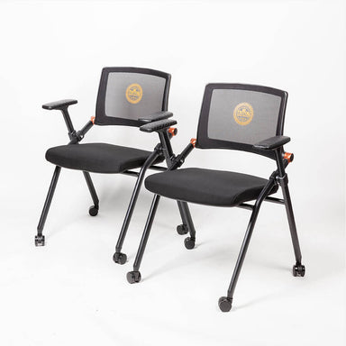 Triton Folding Poker Chairs With Wheels-Poker Table Chairs-Triton Poker Tables-Set of 2-Game Room Shop