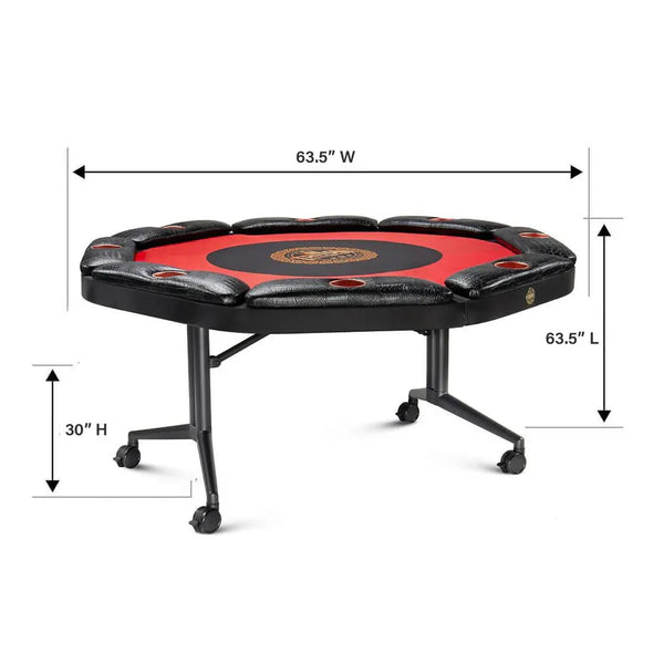 Triton Classic Folding 8 Player Poker Table-Poker & Game Tables-Triton Poker Tables-Game Room Shop
