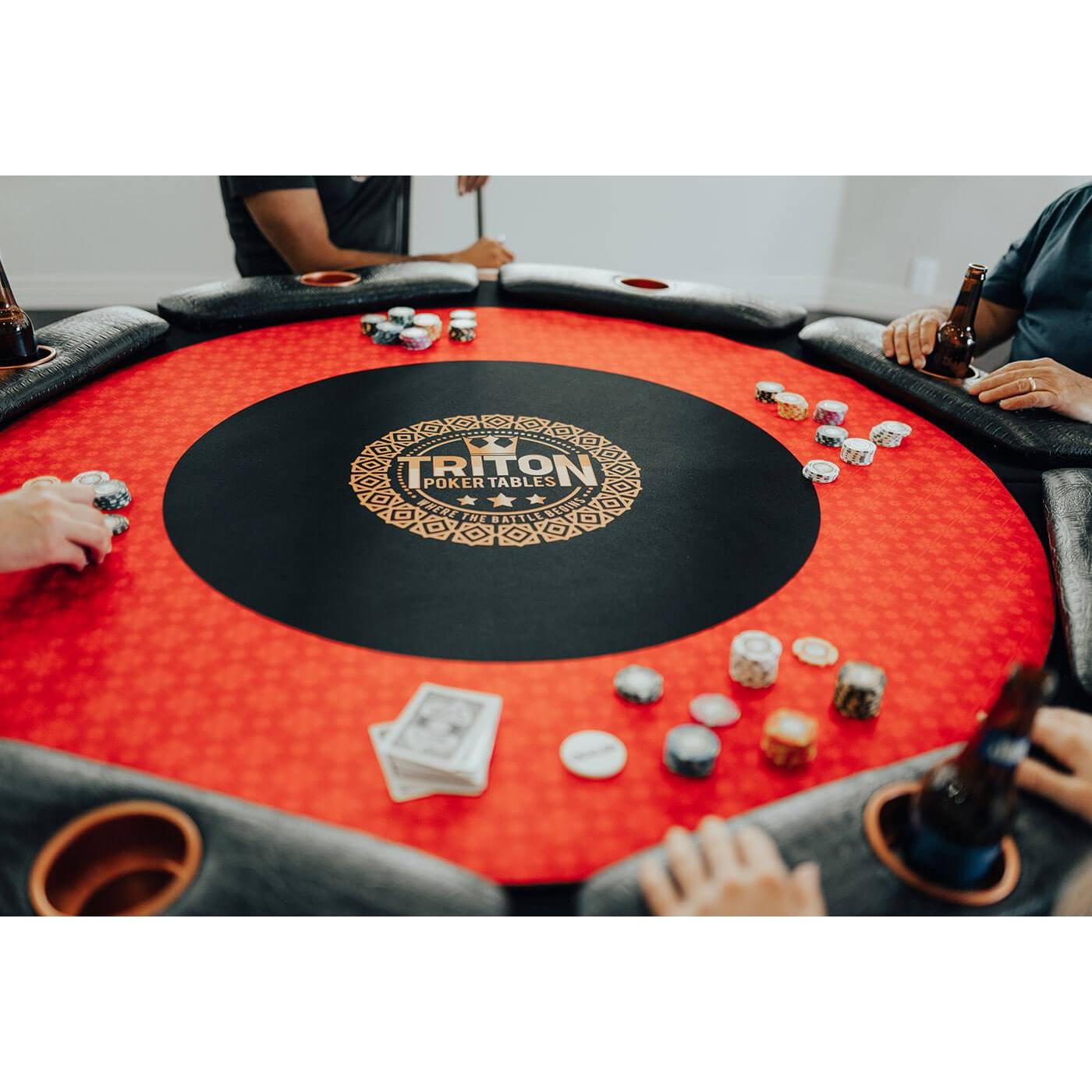 Triton Classic Folding 8 Player Poker Table-Poker & Game Tables-Triton Poker Tables-Game Room Shop