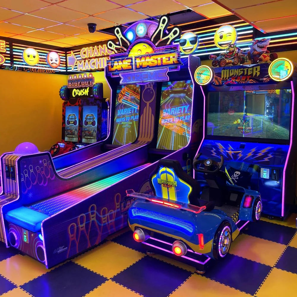 Unis Monster Jet Rider Monster Kart Racing Arcade Game — Game Room Shop