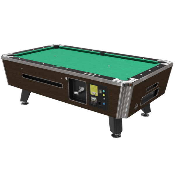 Valley Panther ZD-12X Coin-Operated Pool Table-Billiard Tables-Valley-Dynamo-88 Inches-Dakar Ebony-Game Room Shop