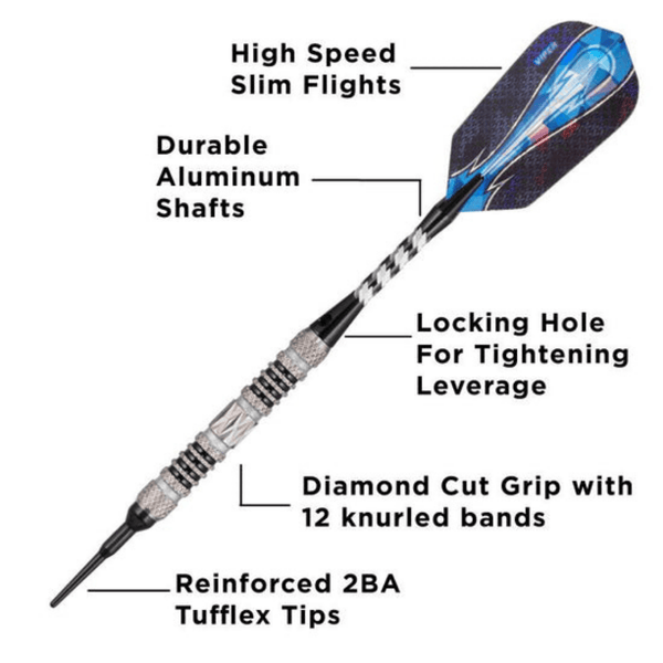 Viper Astro Darts 80% Tungsten Soft Tip Darts Black Rings 16 Grams-Darts-GLD Products-Game Room Shop