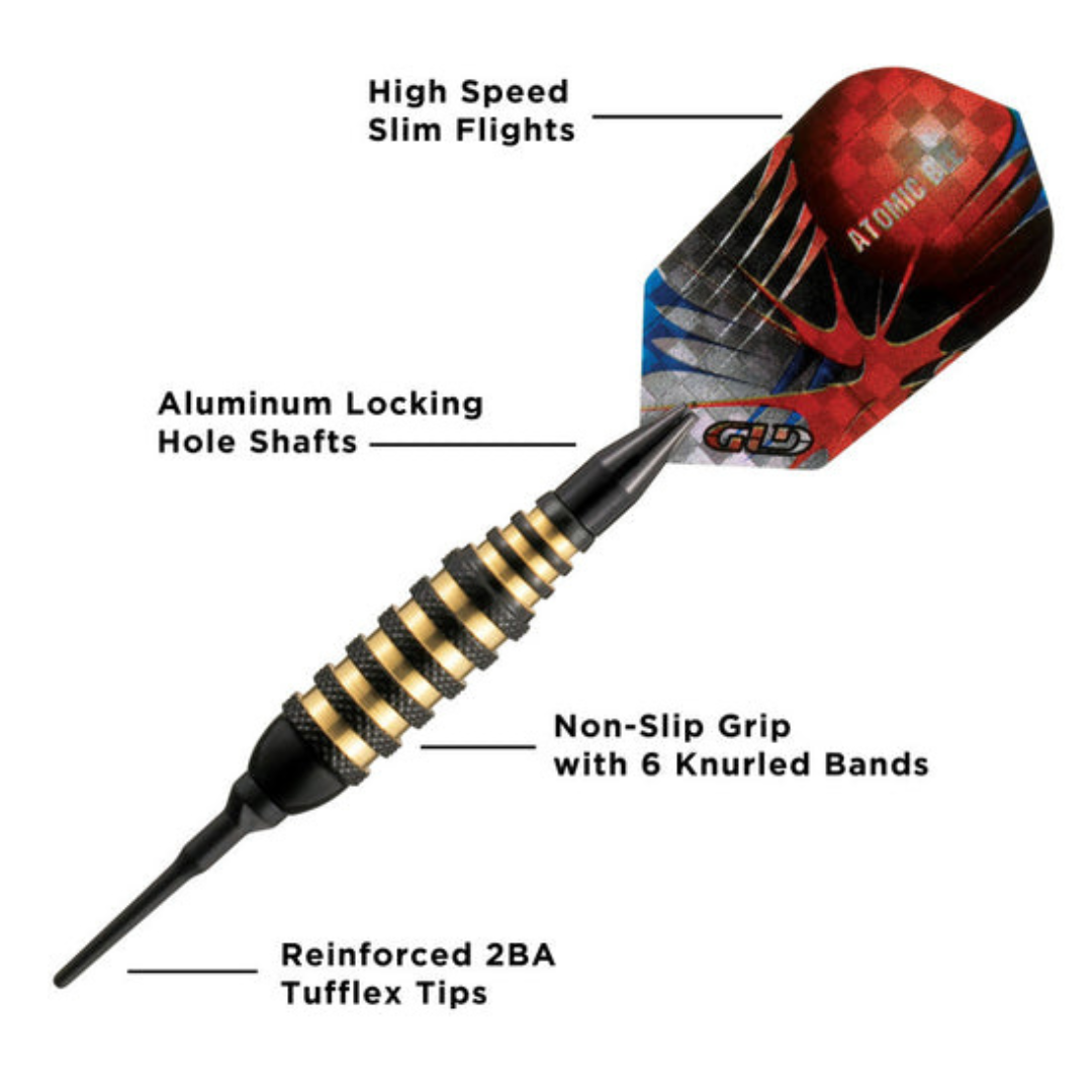Viper Atomic Bee Soft Tip Darts 16 Grams-Darts-GLD Products-Black-Game Room Shop