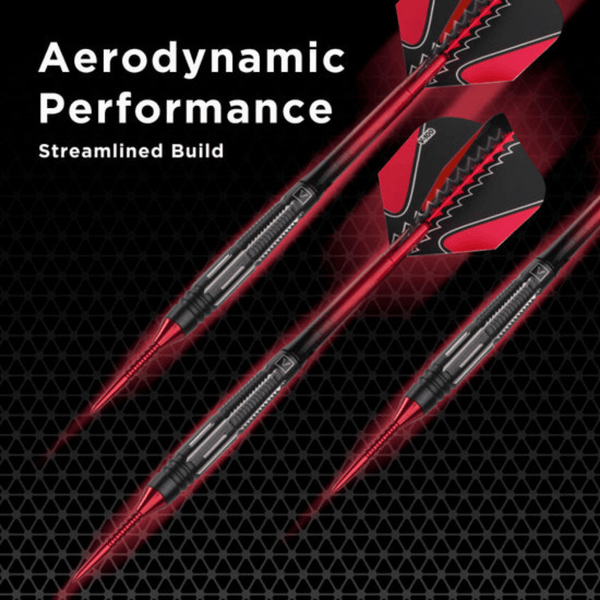 Viper Black Flux 90% Tungsten Steel or Soft Tip Conversion Darts 20 Grams-Darts-Game Room Shop-Red-Game Room Shop