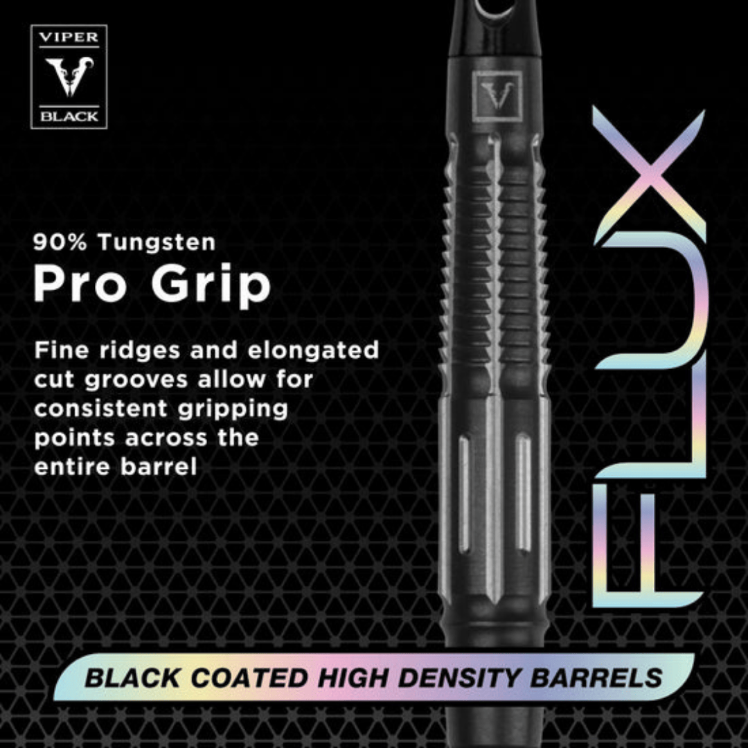 Viper Black Flux 90% Tungsten Steel or Soft Tip Conversion Darts 20 Grams-Darts-Game Room Shop-Red-Game Room Shop