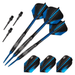 Viper Black Flux 90% Tungsten Steel or Soft Tip Conversion Darts 20 Grams-Darts-Game Room Shop-Blue-Game Room Shop