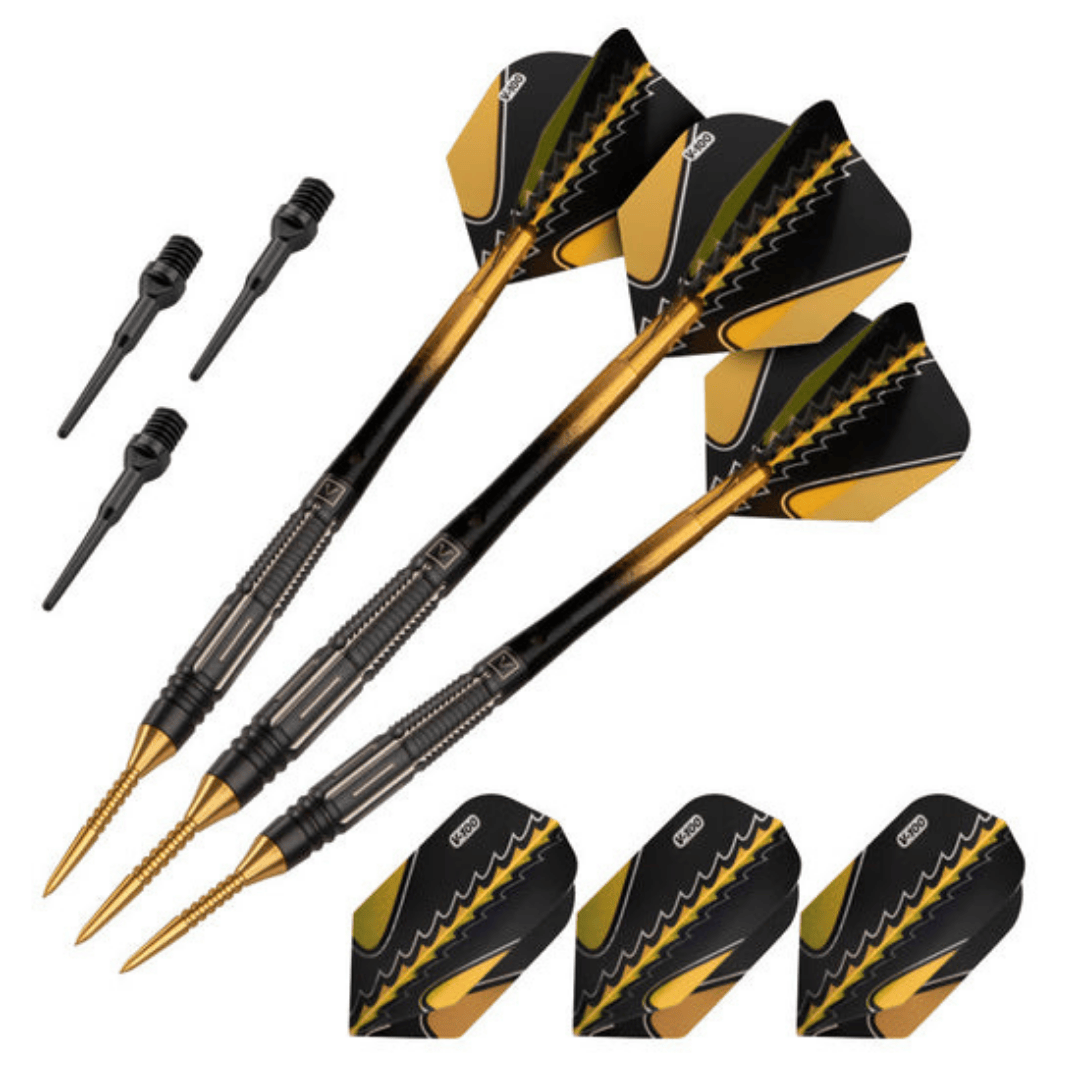 Viper Black Flux 90% Tungsten Steel or Soft Tip Conversion Darts 20 Grams-Darts-Game Room Shop-Gold-Game Room Shop
