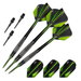 Viper Black Flux 90% Tungsten Steel or Soft Tip Conversion Darts 20 Grams-Darts-Game Room Shop-Green-Game Room Shop