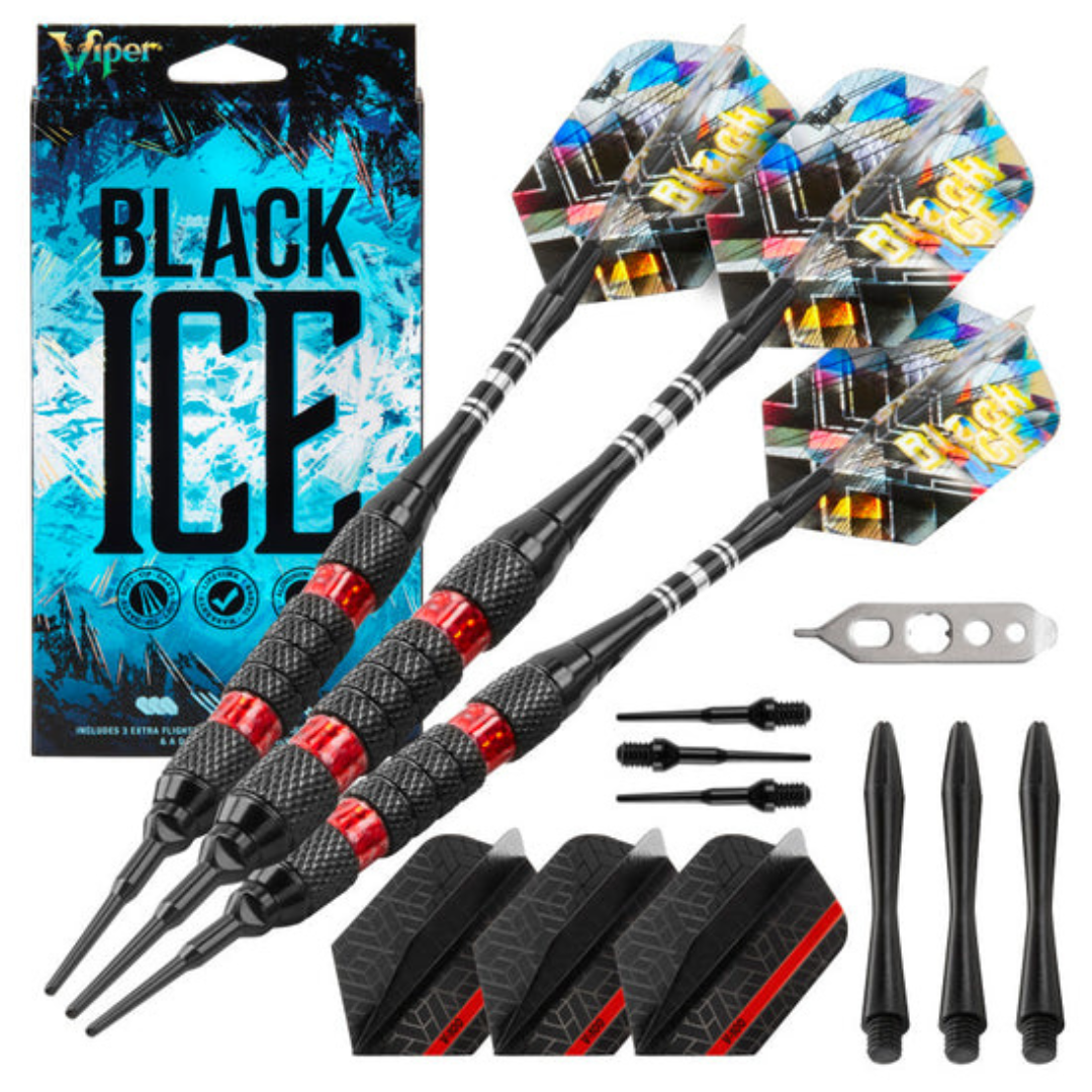 Viper Black Ice Soft Tip Darts-Darts-GLD Products-Red-16 Grams-Game Room Shop