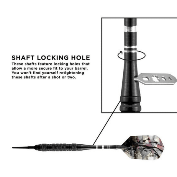 Viper Black Magic Soft Tip Darts 18 Grams-Darts-GLD Products-10 Knurled Rings-Game Room Shop