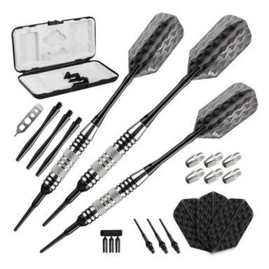 Viper Bobcat Adjustable Soft Tip Darts 16-19 Grams-Darts-GLD Products-16-18g-Black-Game Room Shop