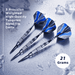 Viper Cold Steel Darts 80% Tungsten Steel Tip Darts 21 Grams-Dartboard-GLD Products-Game Room Shop
