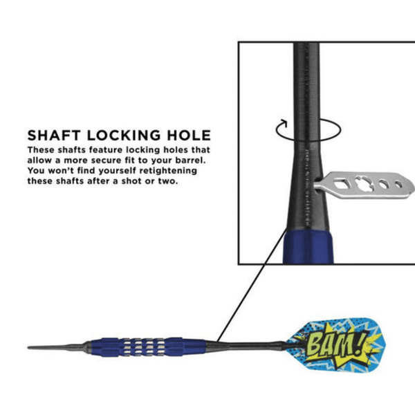 Viper Comix BAM! Soft Tip Darts Blue 18 Grams-Darts-Game Room Shop-Game Room Shop