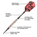 Viper Desert Rose Soft Tip Darts 16 Grams-Darts-GLD Products-Game Room Shop