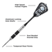 Viper Desperado 80% Tungsten Steel Tip Darts Death Mark 24 Grams-Darts-GLD Products-Game Room Shop