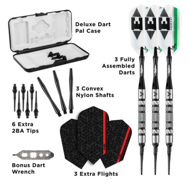 Viper Element 90% Tungsten Soft Tip Darts-Darts-GLD Products-Knurled-Game Room Shop