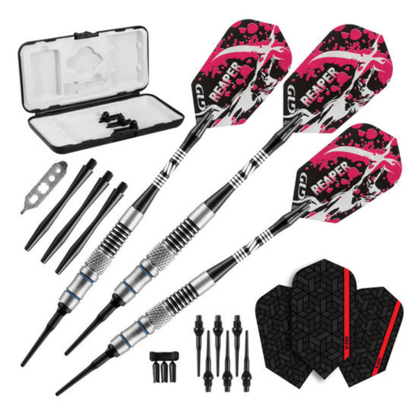 Viper Grim Reaper 80% Tungsten Soft Tip Darts-Darts-GLD Products-Blue Rings-16g-Game Room Shop