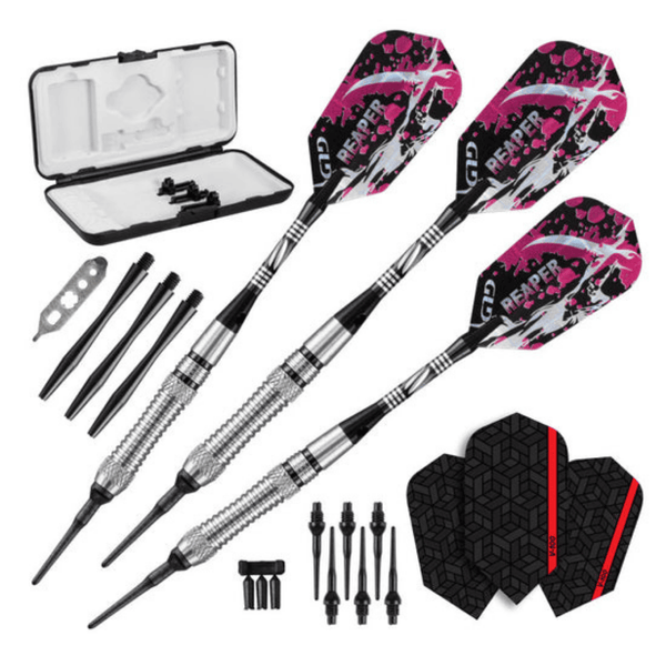 Viper Grim Reaper 80% Tungsten Soft Tip Darts-Darts-GLD Products-Grooved Barrel-18g-Game Room Shop