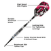 Viper Grim Reaper 80% Tungsten Soft Tip Darts-Darts-GLD Products-Blue Rings-16g-Game Room Shop