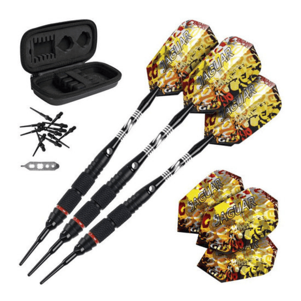 Viper Jaguar 80% Tungsten Soft Tip Darts 18 Grams-Darts-GLD Products-2 Knurled Rings-Game Room Shop