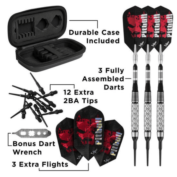 Viper Pitbull 90% Tungsten Soft Tip Darts 18 Grams-Darts-GLD Products-Diamond Cut-Game Room Shop
