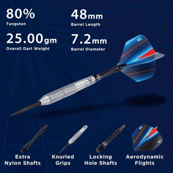 Viper Sidewinder Darts 80% Tungsten Steel Tip Darts-Darts-GLD Products-21g-Game Room Shop
