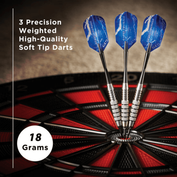 Viper Silver Thunder Soft Tip Darts-Darts-Game Room Shop-18g (5 Knurled Rings)-Game Room Shop