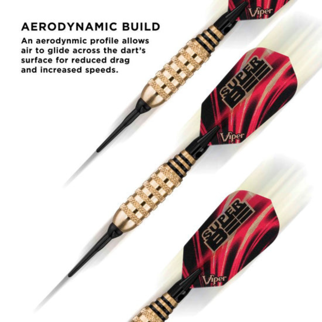 Viper Super Bee Soft Tip Darts 16 Grams-Darts-GLD Products-Brass-Game Room Shop