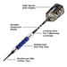 Viper Sure Grip Soft Tip Darts-Darts-GLD Products-Blue-16g-Game Room Shop