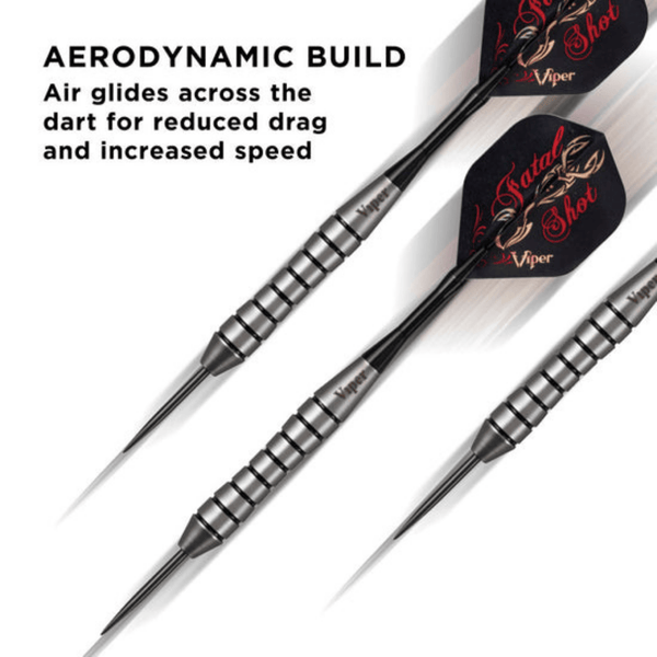 Viper Underground Steel Tip Darts Fatal Shot 24 Grams-Darts-GLD Products-Game Room Shop