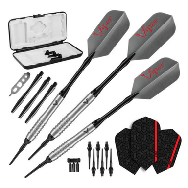 Viper V-Factor 90% Tungsten Soft Tip Darts Shark Fin Barrel-Darts-GLD Products-18g-Game Room Shop
