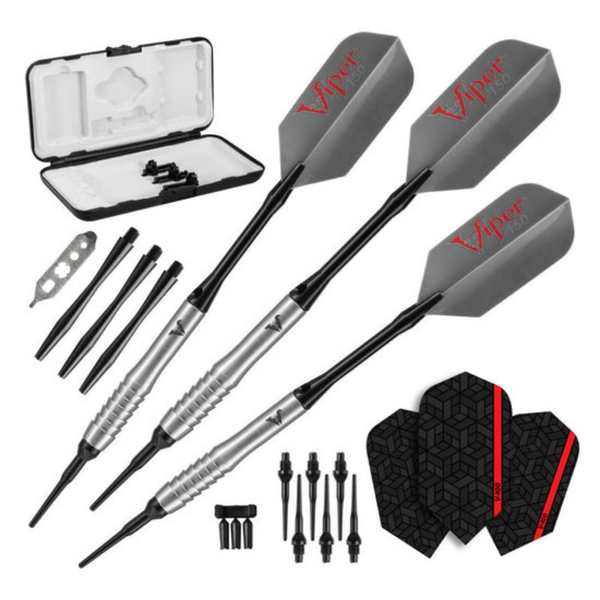 Viper V-Factor 90% Tungsten Soft Tip Darts Shark Fin Barrel — Game