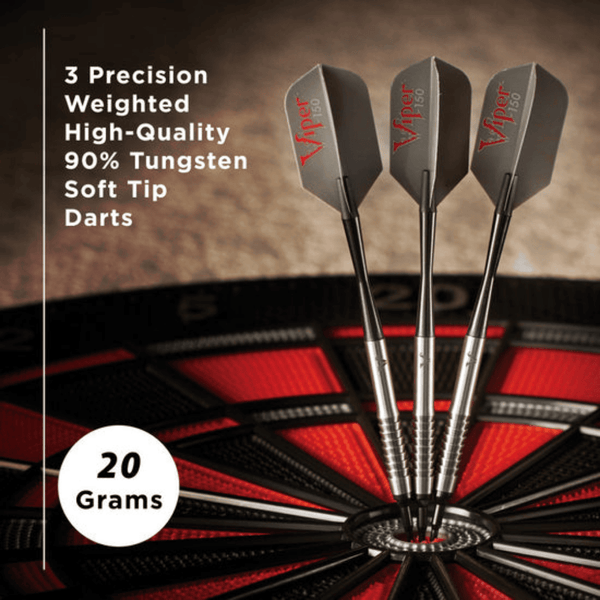 Viper V-Factor 90% Tungsten Soft Tip Darts Shark Fin Barrel-Darts-GLD Products-18g-Game Room Shop