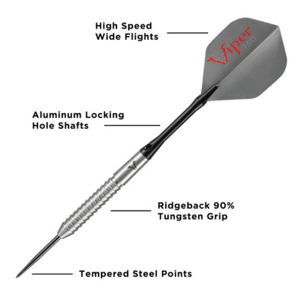 Viper V-Factor 90% Tungsten Steel Tip Darts 22 Grams-Darts-GLD Products-Game Room Shop